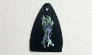 Aluminum Black Truss Rod Cover Colorful Abalone Label For USA PRS Guitar - Picture 1 of 2