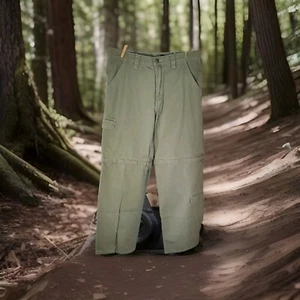 Harley Davidson Convertible Pants Men's Size 32x32 Beige Zip Off  Cargo - Picture 1 of 9