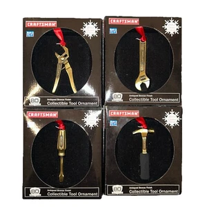Craftsman 2007 Pewter Tool Christmas Ornament Set Of 4 Made In USA - Picture 1 of 6