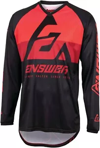 Camiseta todoterreno Answer A23 Syncron CC para hombre MX roja/negra - Imagen 1 de 2