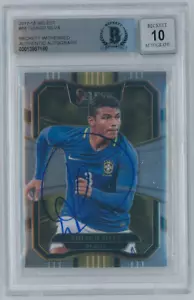 2017 Panini Prizm Select Thiago Silva Thin Signed #64 Beckett Graded 10 - Picture 1 of 1