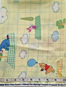 Stitch Plaid Scenic Winnie The Pooh CP30608 Disney Springs Creative BTY Cotton - Picture 1 of 2