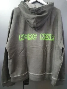 M+RC NOIR Herren Hoodie Sweatshirt Sprayed Logo Graffiti Street Style Grau Gr. XL - Bild 1 von 10
