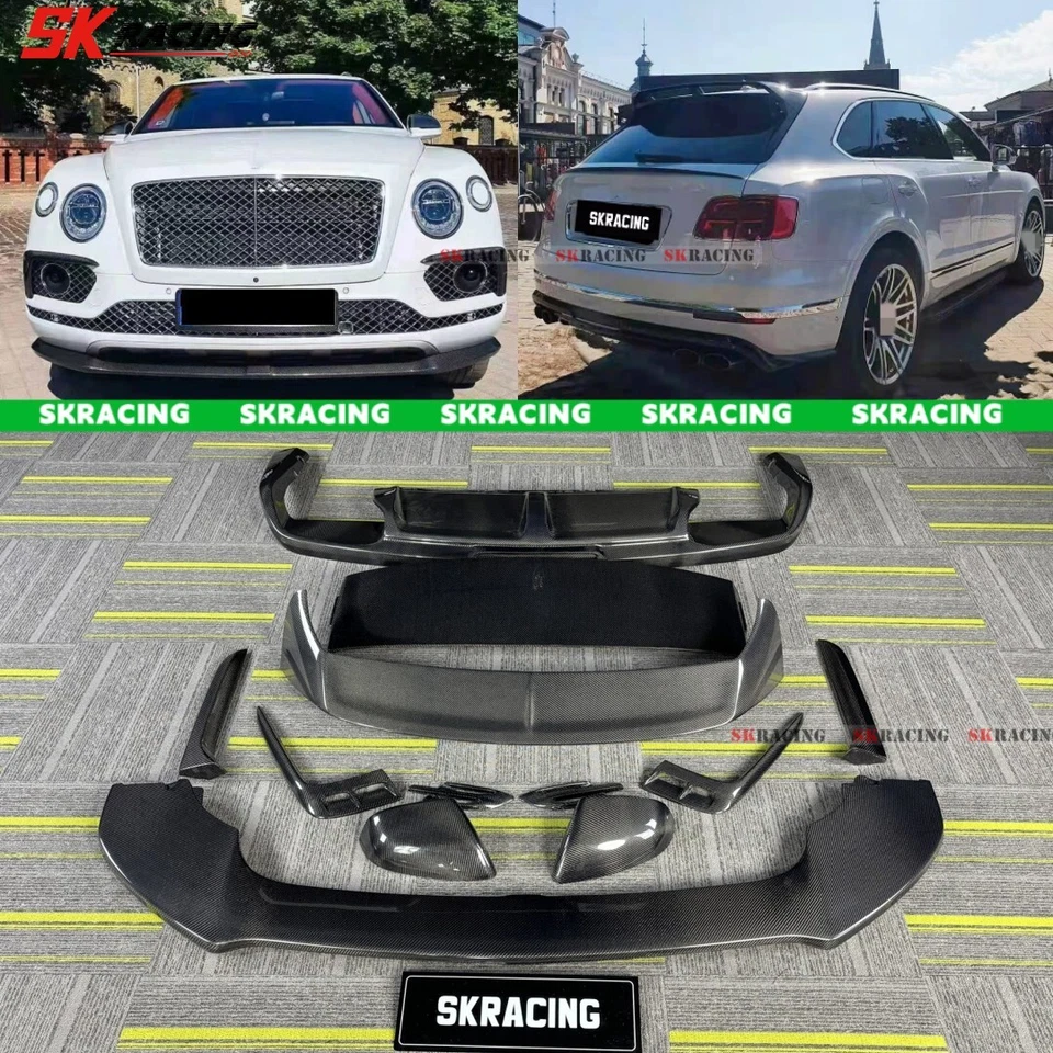 Kits de carrocería de alerón de maletero de parachoques delantero trasero para Bentley Bentayga W12 2017-2020 Foto 1 de 4