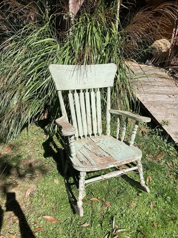 Rocker Antique Old Green Cover