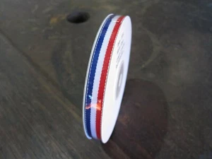20 metres - 10mm Red/White/Blue National Ribbon (including Croatian wedding) - Picture 1 of 2