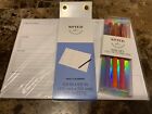 Noted By Post-It Daily Calendar Sticky Notes - Plus Bonus Colored Pens NEW