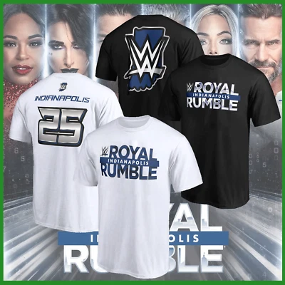 HOT NEW - Royal Rumble 2025 Flame T-Shirt Size S-3XL - Image 1 of 4