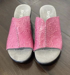 Alegria Mujer 38 Sandalias Confort Sin Cordones Sasha SAS-692 Rosa Cuero Slides 7.5 - Imagen 1 de 15