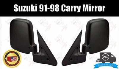 JDM Door Side Mirror Set for SUZUKI CARRY Mini Truck DC51T / DD51T 9/91-12/98 - Image 1 of 4