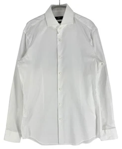 Hugo Boss Uomo Jason Slim Fit Facile Ferro Casual Formale Taglia S - 39 15 1/2 - Foto 1 di 12