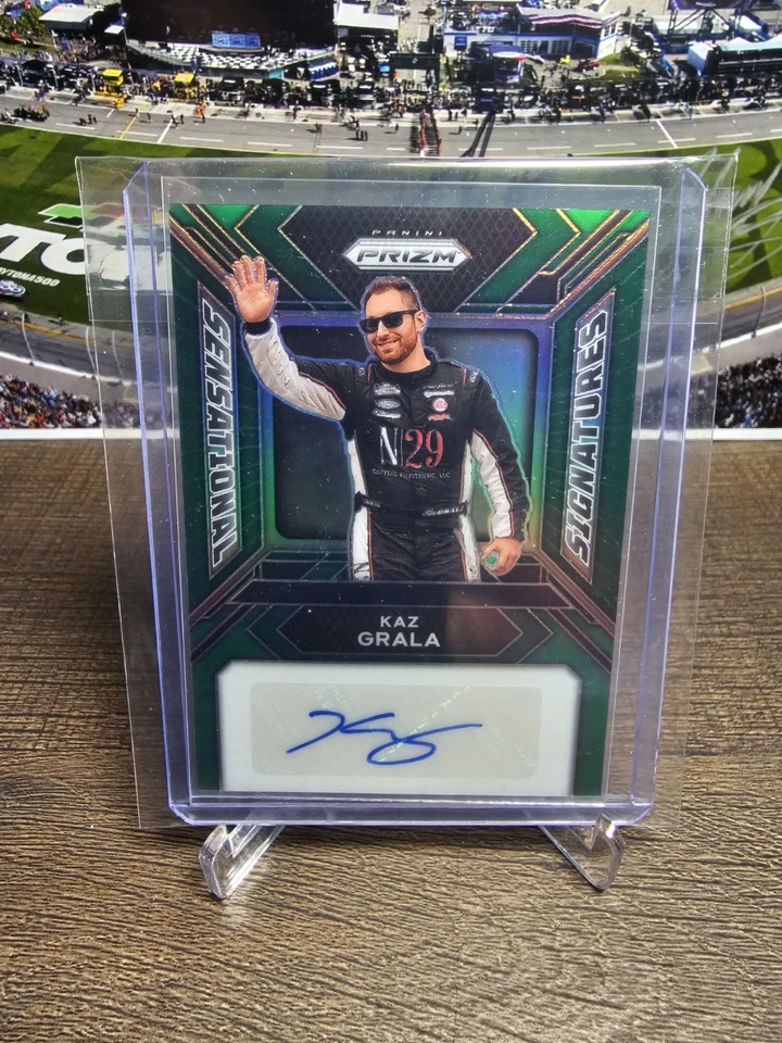 Kaz Grala 2024 Prizm Sensational Signatures Green - Image 1 of 1
