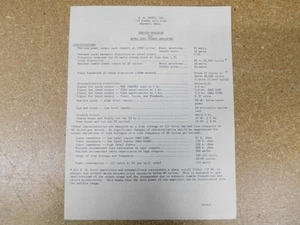 H.H. Scott Service Bulletin Model 222C Stereo Amplifier w/ Schematics (original) - Picture 1 of 1