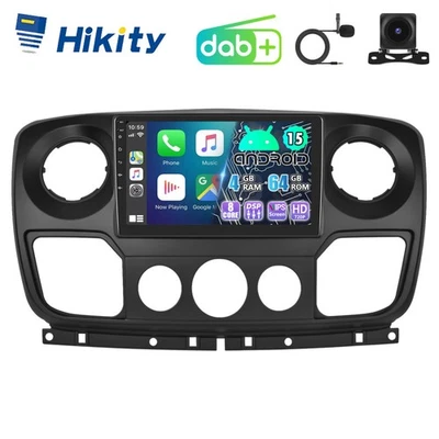 DAB+ 8-Core 4+64G Autoradio Für Opel Movano B Renault Master 3 Carplay GPS Navi - Bild 1 von 4