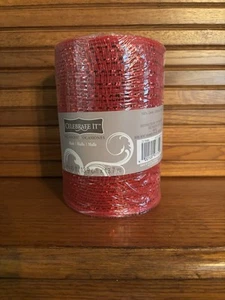 Rotes Netzband (5,5 Zoll x 45 Fuß) - KOSTENLOSER VERSAND - Bild 1 von 2