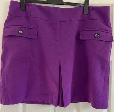 Debenhams Collection Women’s Skirt Size 20 Purple With Pockets.with Tag. - image 1 of 4