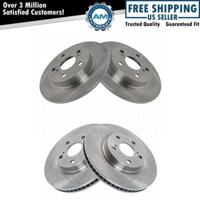 Front and Rear Brake Rotors Set For 2011-2016 Scion tC - Image 1 of 4