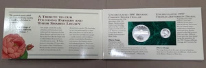 1997 US Botanic Garden UNC Silver $1 w/Nickel & $1 FRN Set in OGP w/COA - Picture 1 of 8