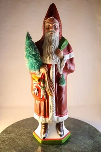 Vaillancourt 2006 LTD Ed. #141 Father Christmas 14" w/ Bristle Tree & Dual Bags - Picture 1 of 14