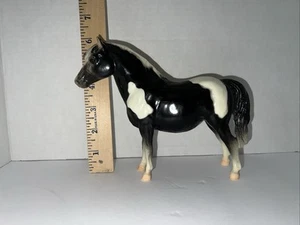 Breyer Vintage Glossy Black & White Pinto Shetland Pony 6.5"long x 6" Tall. USA - Picture 1 of 16