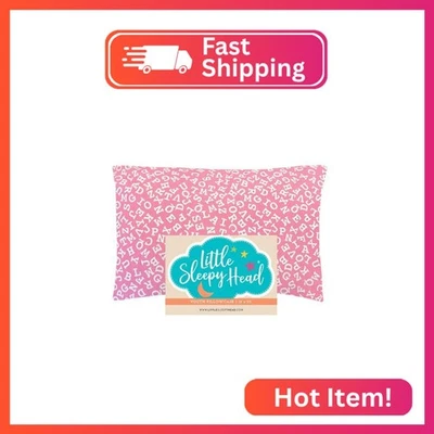 Funda de Almohada Juvenil Little Sleepy Head 16 x 22-100% Algodón e Hipoalergénica (Rosa A Foto 1 de 2