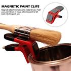 1pc Magnetic Paint Brush holder clips w. Tin Opener Painiters DIY Red/Blk Q6M9