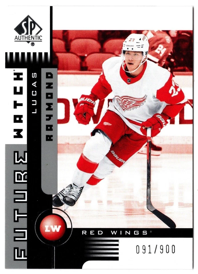 2021-22 UD SP Authentic 2001-02 Retro Future Watch LUCAS RAYMOND 01FW-LR #91/900 - Image 1 of 1