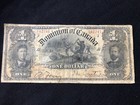 1898 Dominion du Canada 1 $ rare billet radar à trois chiffres