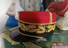 HIGH RANK RARE FRENCH GENERAL KEPI HAT VISOR WW1 BULLION GOLD