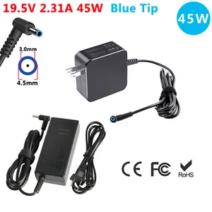 AC Adapter Laptop Charger for HP 19.5V 2.31A 45W Power Supply Cord Blue tip - Picture 1 of 3