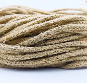 Natural Jute Twine Rope Thread Linen Rustic String Cord DIY Burlap (25mtr, 8mm) - Picture 1 of 4