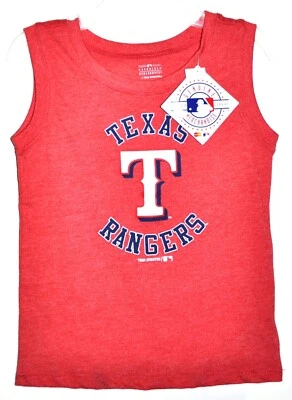 Camiseta sin mangas Texas Rangers mercancía genuina antigua azul marino para niños pequeños talla 5T nueva con etiquetas Foto 1 de 3