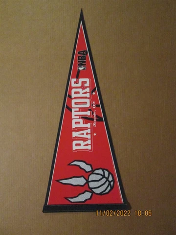 NBA Toronto Raptors Vintage 2012 Team Logo Silver Claw Basketball Pennant Cover