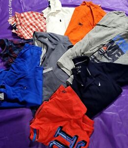 Boys Size 7, Lot Of 10 Pieces Tommy, Polo, Adidas, Nike