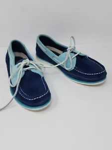 Scarpe da barca Rockport Etty Skimmers donna 9 blu navy scamosciate Adiprene di Adidas - Foto 1 di 10