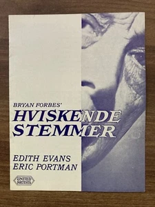 The Whisperers Edith Evans, Nanette Newman 1967 Danish Movie Program - Picture 1 of 8