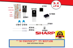 REPAIR KIT SHARP POWER SUPPLY RUNTKA847WJQZ RUNTKA847WJN1 RUNTKA848WJN1 - Picture 1 of 1