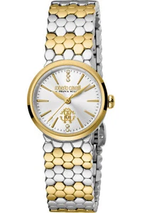 Roberto Cavalli by Franck Muller RV2L056M0021 silber gold Armband Uhr Damen NEU - Bild 1 von 1