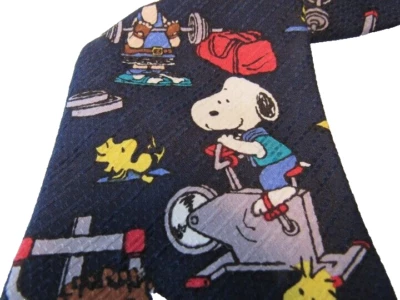  Corbata de cuello Peanuts Snoopy Charlie Brown and the Gang sin dolor sin ganancia funcionando  Foto 1 de 4