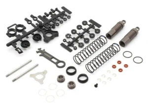 Kyosho OPTIMA MID Parts REAR DAMPER SHOCKS *Gun Metal* #OTW152 - Picture 1 of 6