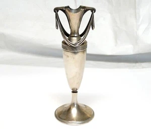 Rare Antique GORHAM Draped GREEK KEY GRECIAN URN Sterling Silver 7.5" Vase - Picture 1 of 12
