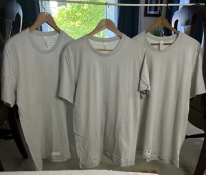 3pk-Bella + Canvas Unisex SS T Shirt Crew Neck Stylish T-Shirt Silver NEW Large - Picture 1 of 3