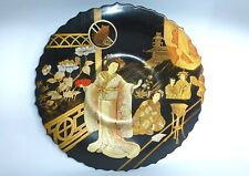 Large Plate With Lacquer Painting Japan Meiji B-4458
