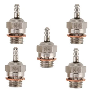 Paquete de 5 70117 Hot Super Glow Plug #4 N4 1/10 RC Car Redcat para Himoto HSP I - Imagen 1 de 8