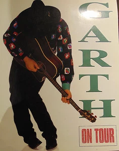 1992 GARTH BROOKS "ON TOUR" Concert Program large 15 1/2" x 12"  - Picture 1 of 6