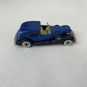 1981 Hot Wheels Blue '35 Classic Caddy Cadillac Whitewall Malaysia - Picture 1 of 11