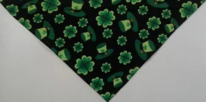 Dog Bandana, St. Patrick's Day, Shamrock, Hats, L - Picture 1 of 3