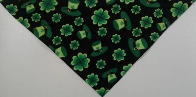 Dog Bandana, St. Patrick's Day, Shamrock, Hats, L - Image 1 of 3