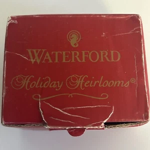 WATERFORD Patriotic HEART Stars and Stripes Christmas Blown Glass Ornament - Picture 1 of 8