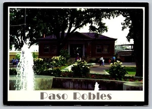 Postal California Paso Robles Carnegie Grant Biblioteca 21 años - Imagen 1 de 2